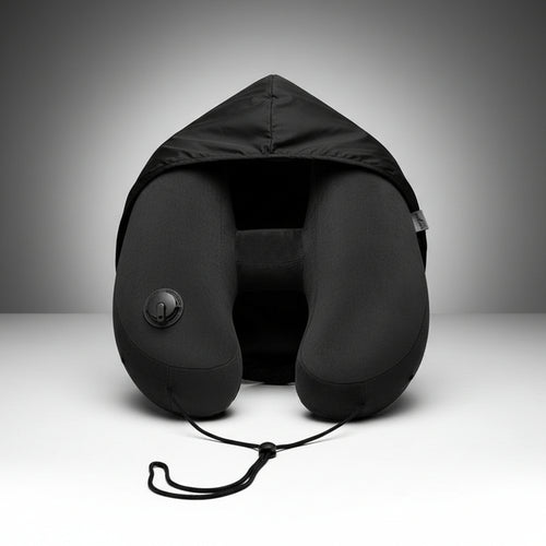 TripPillow — Oreiller Gonflable de Voyage avec Capuche