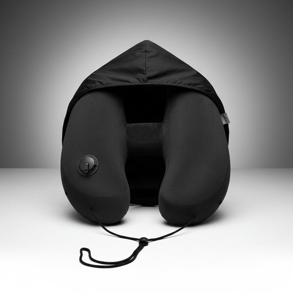 TripPillow — Oreiller Gonflable de Voyage avec Capuche