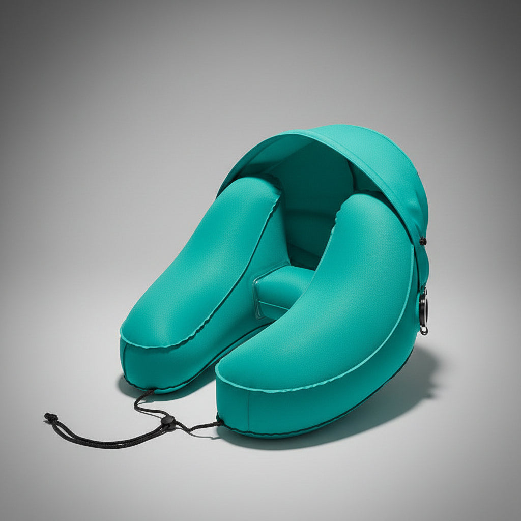 TripPillow — Oreiller Gonflable de Voyage avec Capuche