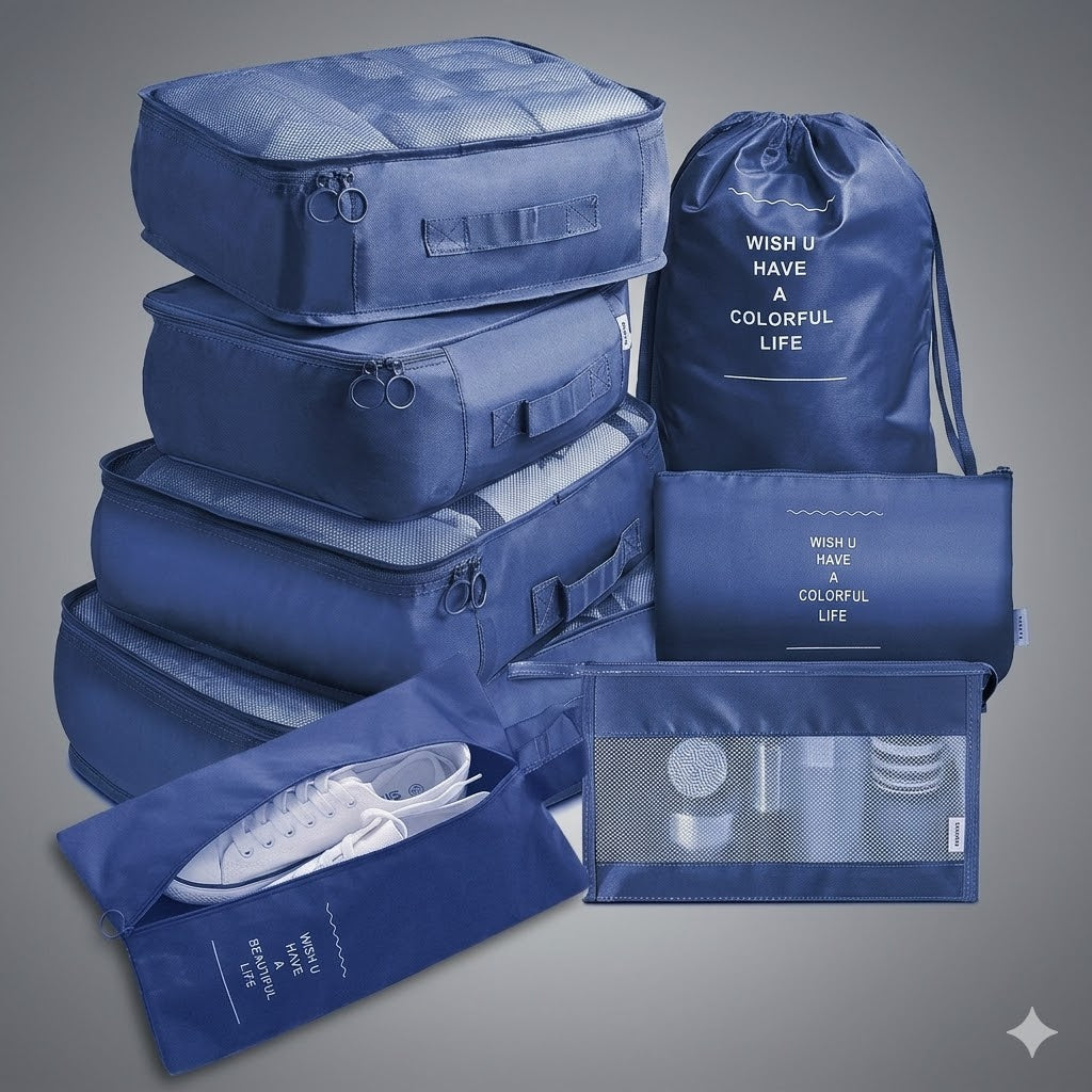 TripCubes — Kit Organisateurs de Voyage 8 pièces
