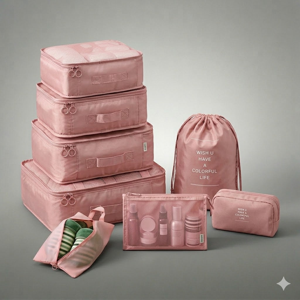 TripCubes — Kit Organisateurs de Voyage 8 pièces